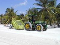 tractor towed beach cleaner