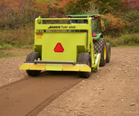 Turf Rake at Work